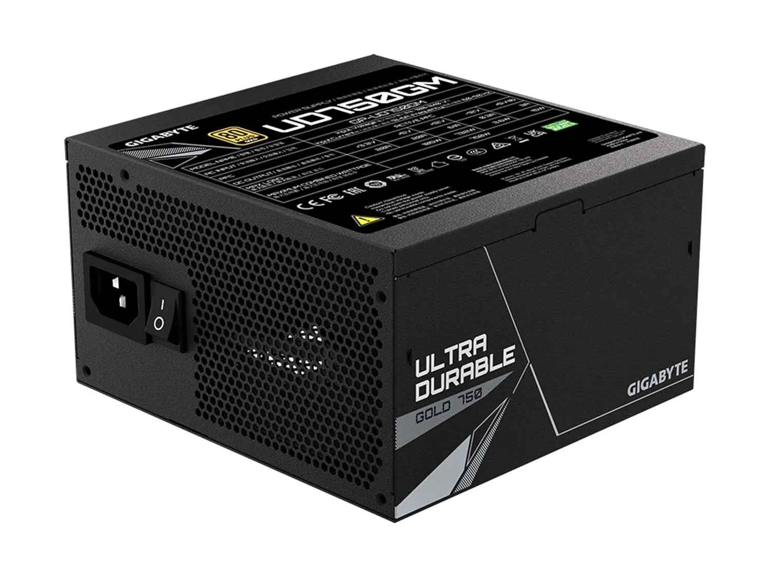 Gigabyte UD750GM 750w 80 Plus Gold Desktop Power Supply view 2